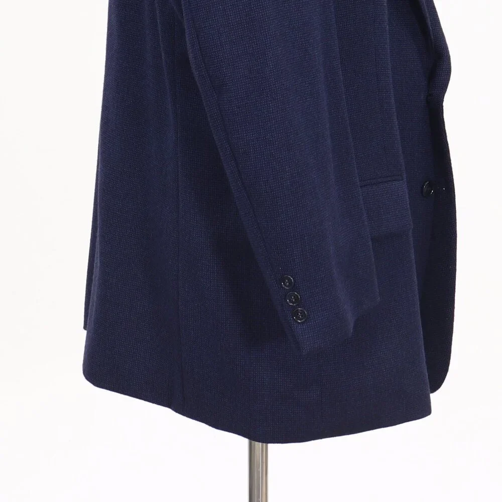 Pronto Uomo 48R Blue Blazer Sport Coat Jacket 2-Button Solid Y097